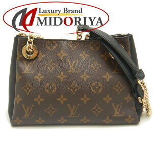 LOUIS VUITTON Monogram Surene Shoulder Bag Brown Noir Black